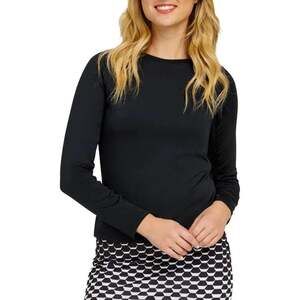 Tail Activewear Black Golf Tennis Pickleball Top Perforated Sleeves Women’s S